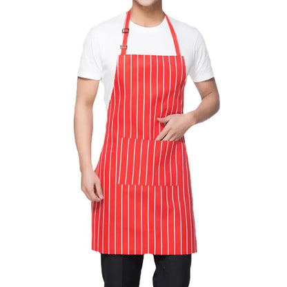 Kitchen Apron with 2 Pockets Adjustable Chef Cooking Apron