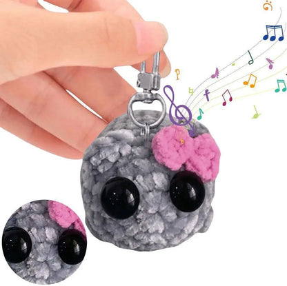 Hamster Keychain Cute Knitted Animal Keyring for Bags and Gifts