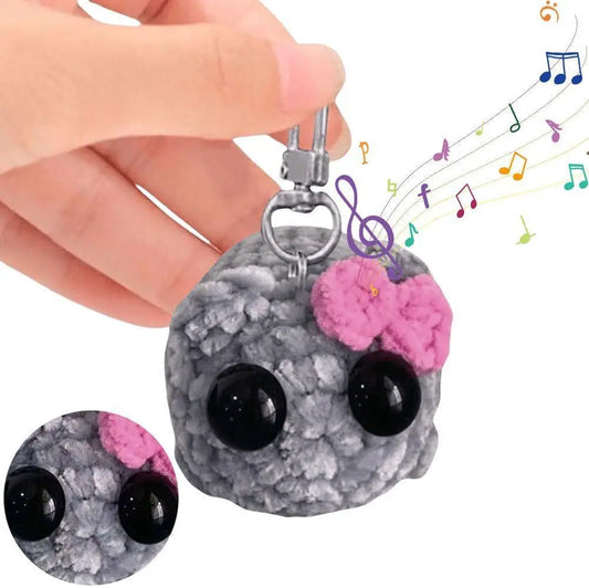 Hamster Keychain Cute Knitted Animal Keyring for Bags and Gifts