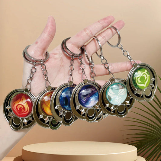Cosplay Vision Keychain Metal Pendant for Backpacks & Bags