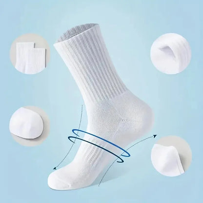 Men's Crew Socks Breathable Sports Socks 5-Pair