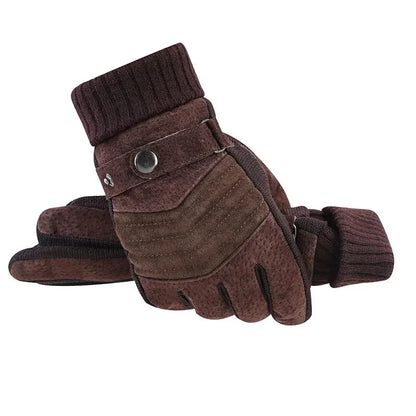 Men's Winter Motorcycle Gloves Warm Touchscreen Anti-Slip
