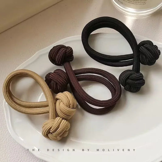 Elastic Hair Ties for Women Stretch Fabric Hair Bands 1-2pcs