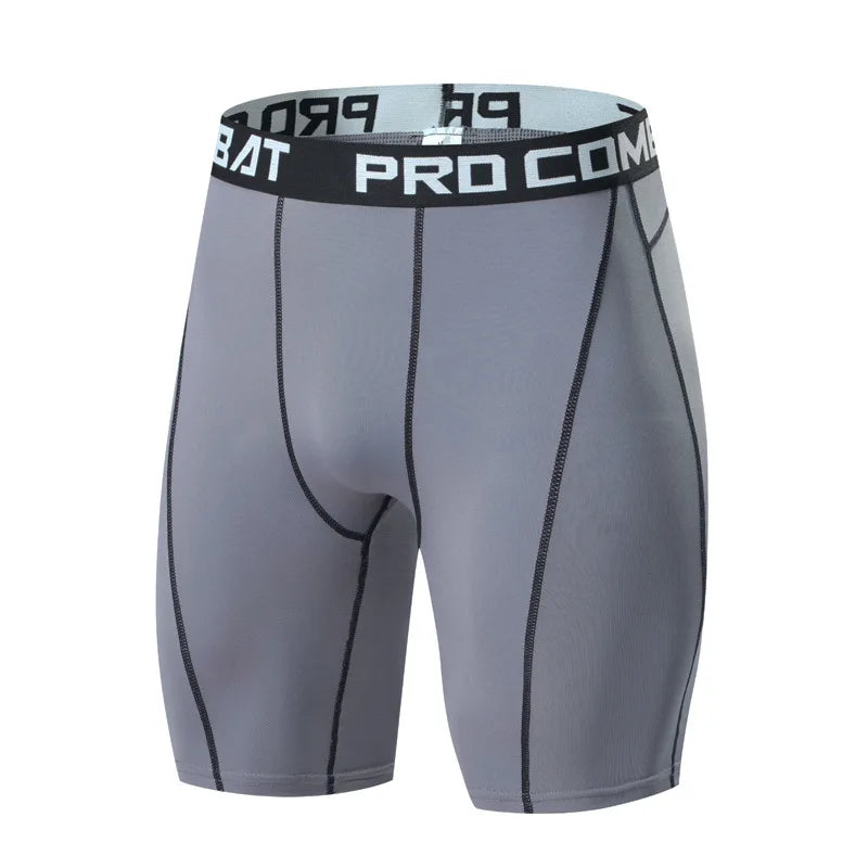 Men's Workout Shorts Compression Fitness Gym Running Training