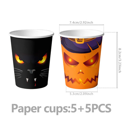 Halloween Ghost Decorations, Party Tableware and Hanging Decor