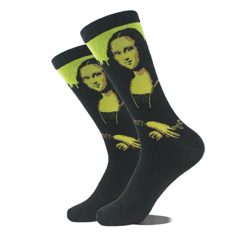 Men's Funny Socks, Novelty Cotton Crew Socks, Crazy Designs