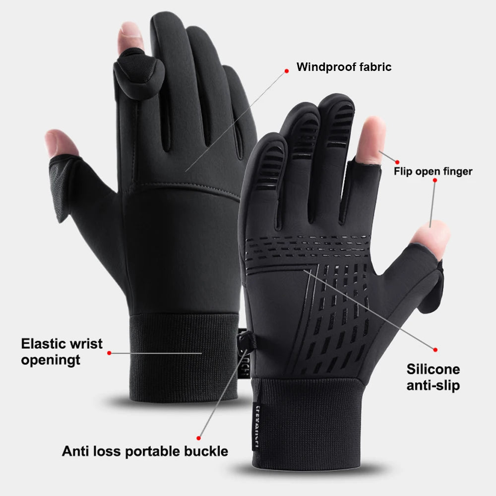 Winter Touchscreen Gloves – Warm Windproof Cycling & Outdoor Gloves