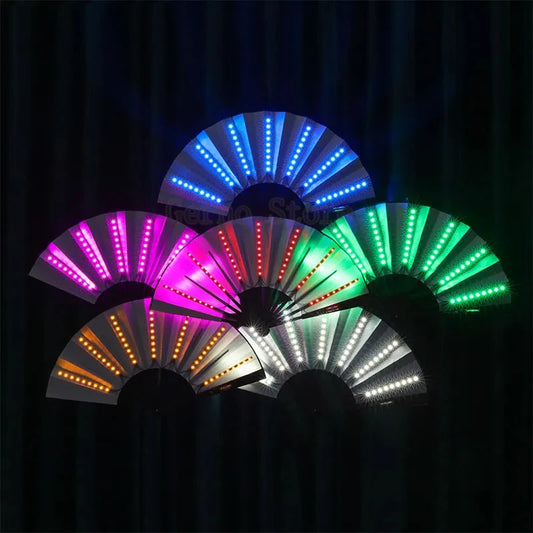 Folding Hand Fan, Portable Silk Fan for Parties and Festivals