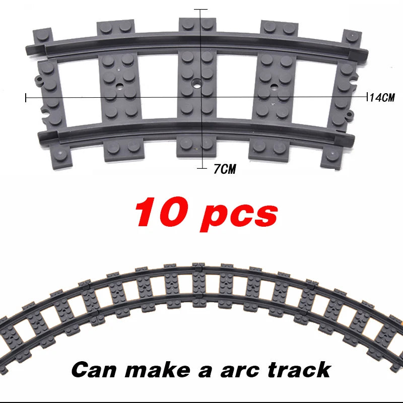 Flexible Train Tracks Set – Curved & Straight Rails for Kids