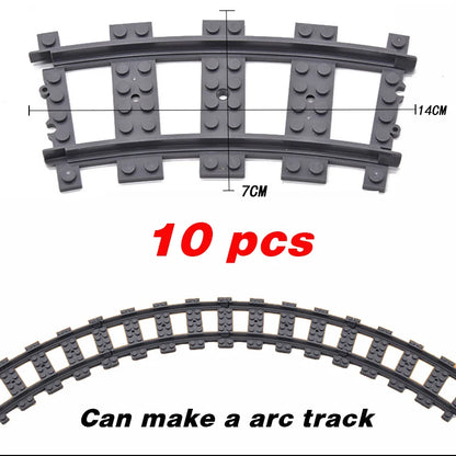 Flexible Train Tracks Set – Curved & Straight Rails for Kids