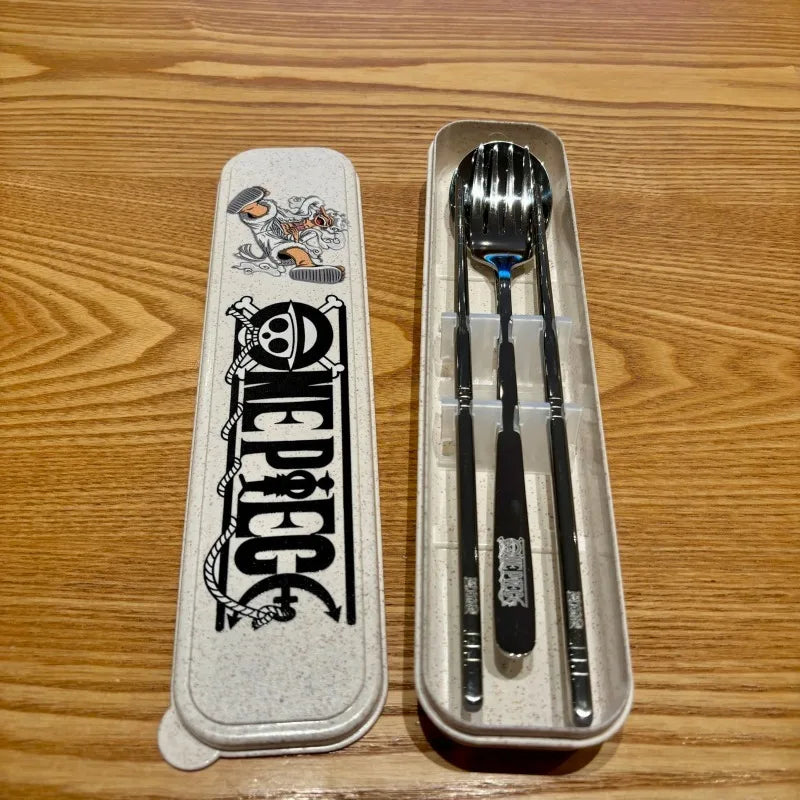 Portable Stainless Steel Tableware Set 3 Piece Reusable Cutlery