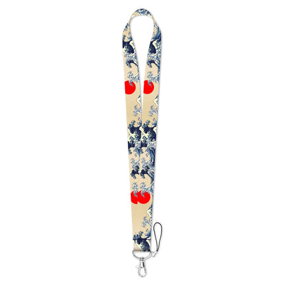 Credential Holder Lanyard with ID Card Sleeve & Metal Clip