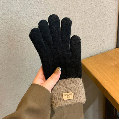 Winter Gloves Touchscreen Warm Knit Gloves for Outdoor Activities