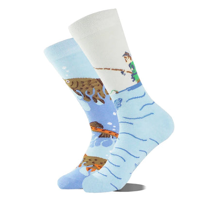 Funny Men's Socks Cotton Novelty Crew Socks Unisex