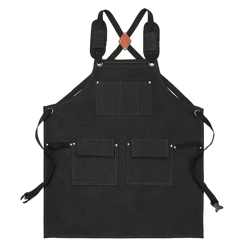 Waterproof Kitchen Apron Thick Cotton Canvas for Cooking & Gardening
