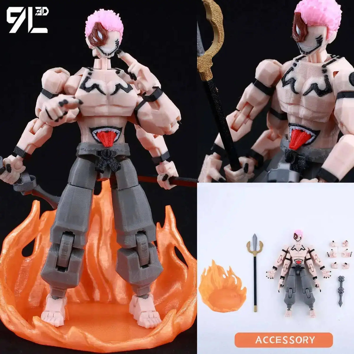 Poseable Action Figure 14cm 3D Printed Collectible Model