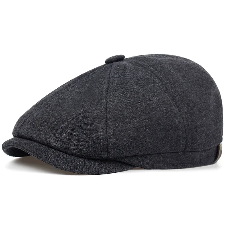 Newsboy Cap Plaid Octagonal Flat Cap for Men and Women