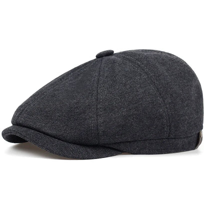 Newsboy Cap Plaid Octagonal Flat Cap for Men and Women