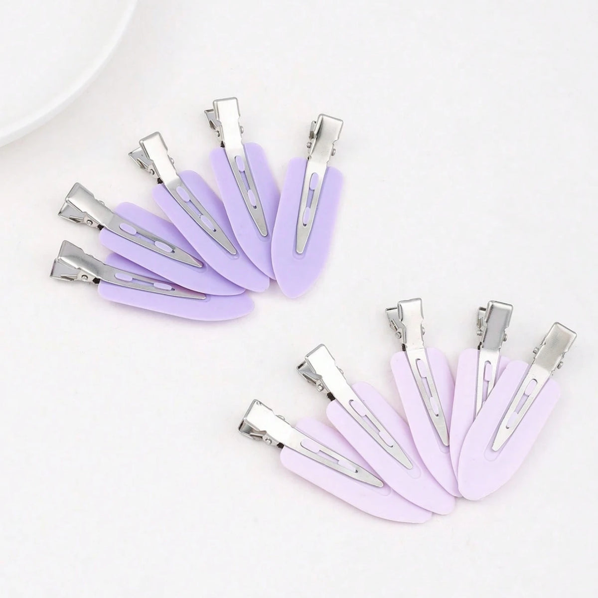 10pc Seamless Hair Clips for Side Bangs and Face Washing
