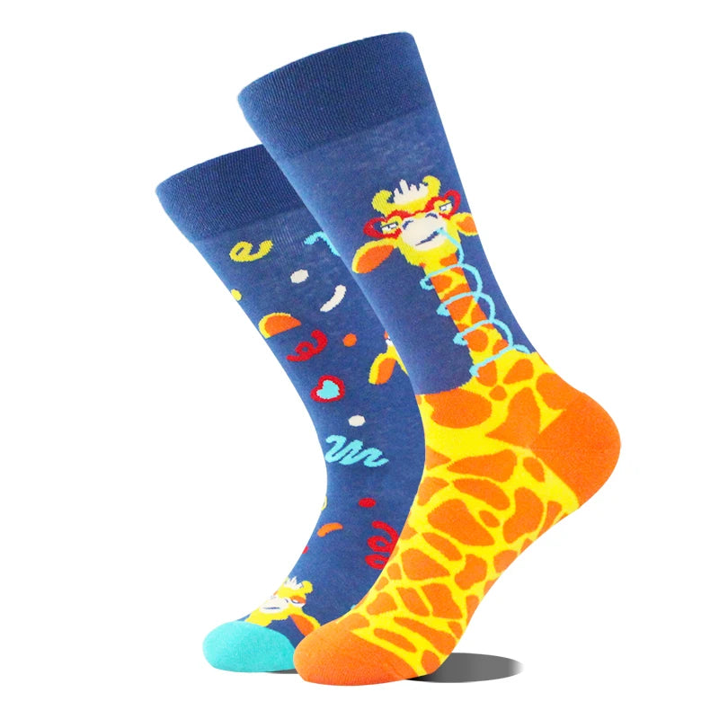 Funny Men's Socks Cotton Novelty Crew Socks Unisex