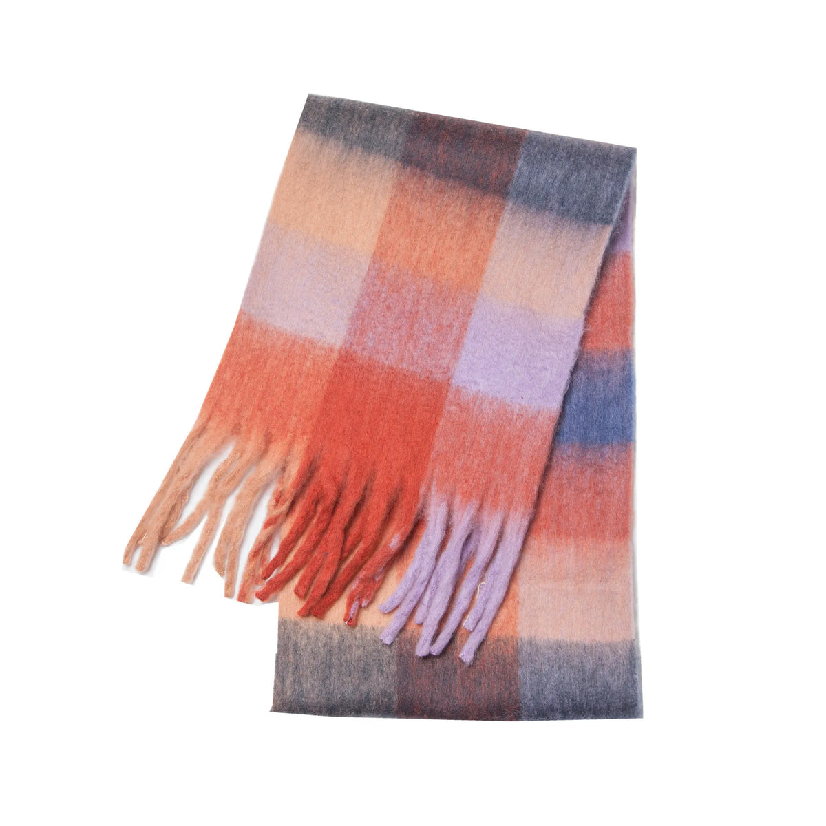Pashmina Scarf for Women, Warm Plaid Winter Shawl Wrap