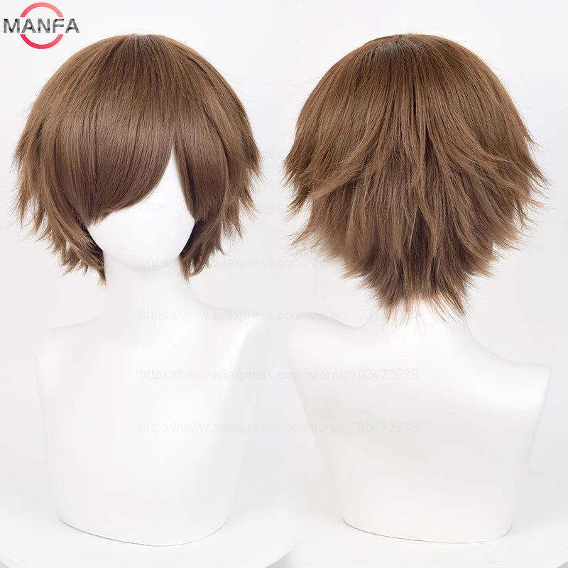 Short Cosplay Wig – 30cm Straight Heat Resistant Synthetic Hair
