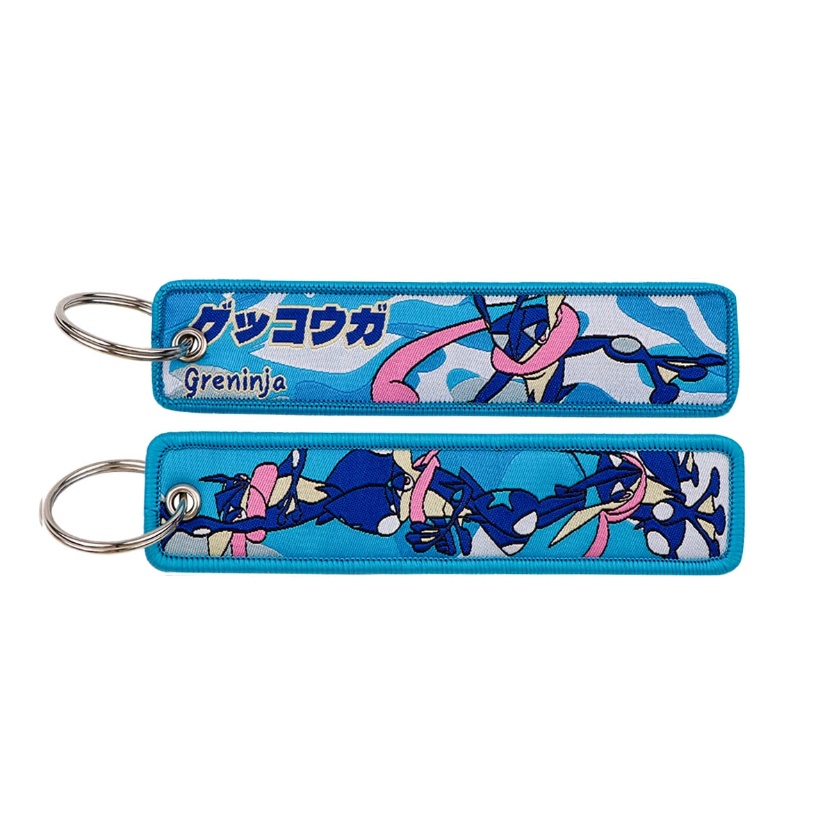 Embroidered Keychain Double-Sided Key Fob for Car & Motorcycle