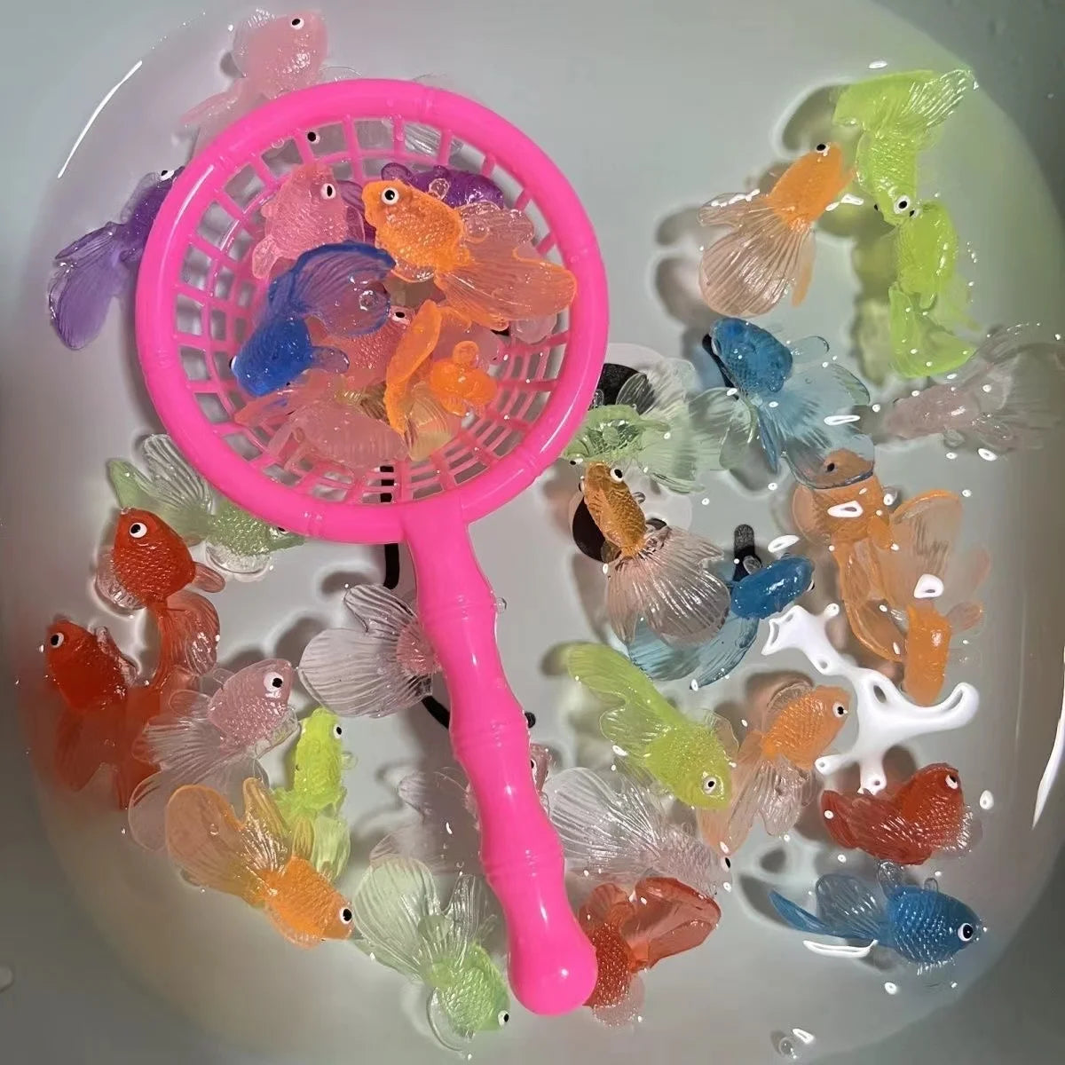 10PCS Goldfish Bath Toys – Floating Fish Water Play Set for Kids