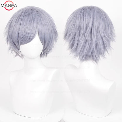 Short Cosplay Wig – 30cm Straight Heat Resistant Synthetic Hair