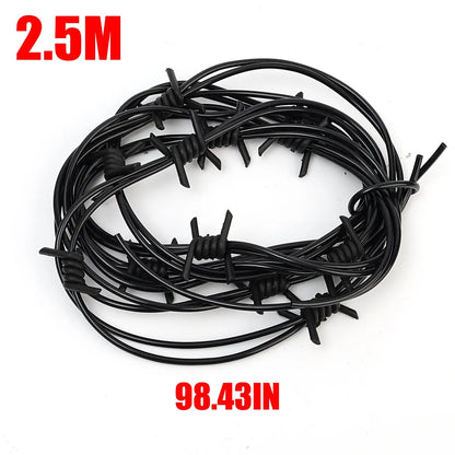 Halloween Barbed Wire Decoration 2.5m Fake Fence Prop