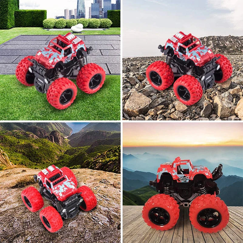 Pull Back Toy Car for Kids – 360° Stunt Off-Road Vehicle