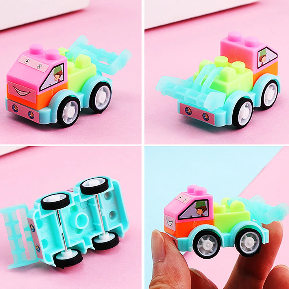 DIY Car Building Blocks, 24-Piece Construction Vehicle Toy Set