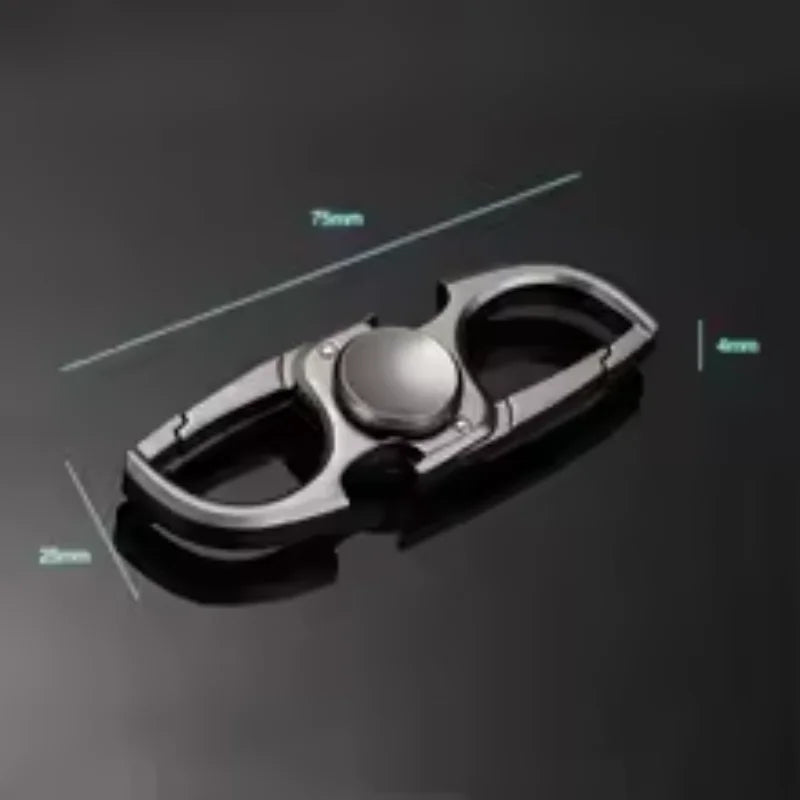 Fidget Spinner Metal Fingertip Toy with Keychain and Bottle Opener
