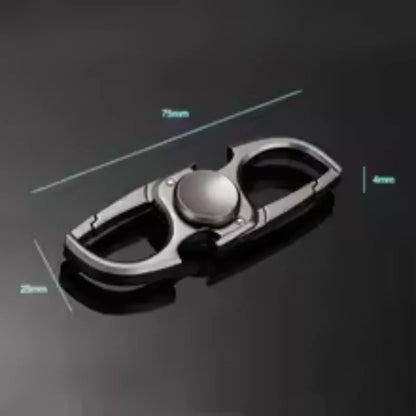 Fidget Spinner Metal Fingertip Toy with Keychain and Bottle Opener