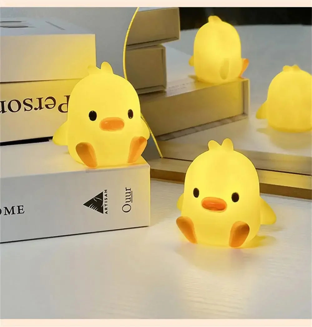 Duck Night Light Cute LED Bedside Lamp for Kids Bedroom