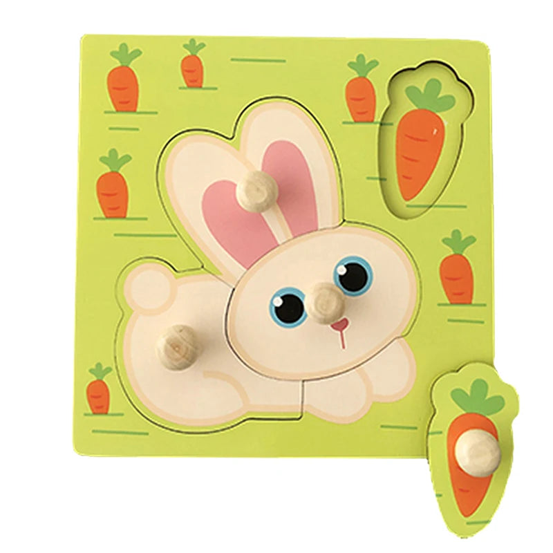 Wooden Montessori Puzzle for Toddlers – Educational Shape Matching Toy
