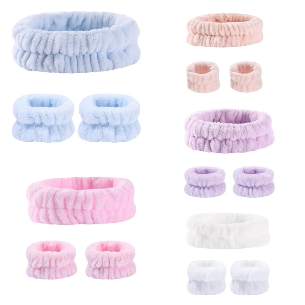 Face Wash Wristbands 2-Piece Set Water Absorbent Sweatbands