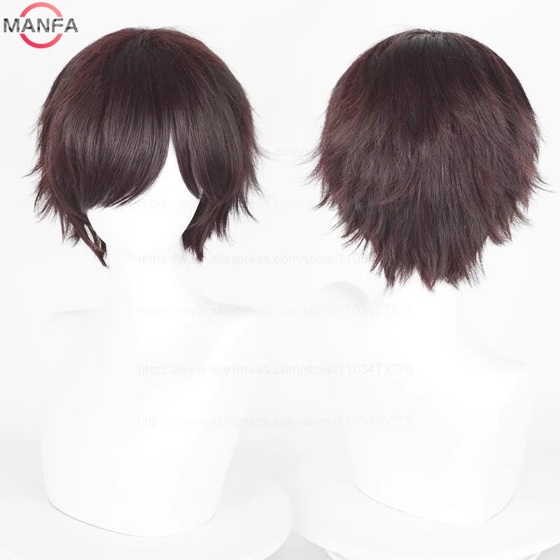 Short Cosplay Wig – 30cm Straight Heat Resistant Synthetic Hair