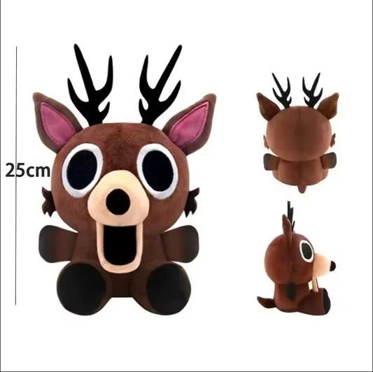 Deer Plush Toy Soft Stuffed Animal for Halloween & Christmas