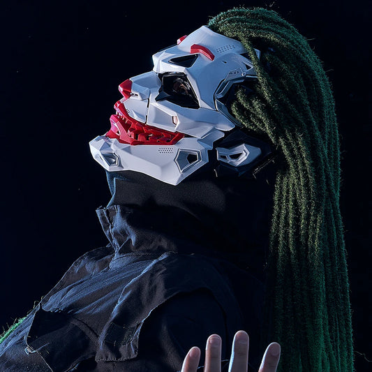 Cyberpunk Cosplay Mask Futuristic Full Face Halloween Costume