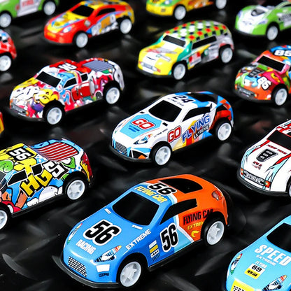 Mini Pull Back Cars – 10-48 Piece Set with Storage Container