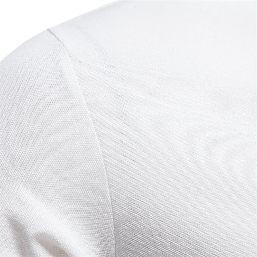 Men's Polo Shirts Cotton Short Sleeve Casual Polo Shirt