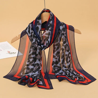 Chiffon Scarf for Women, 50×160cm Lightweight Summer Shawl