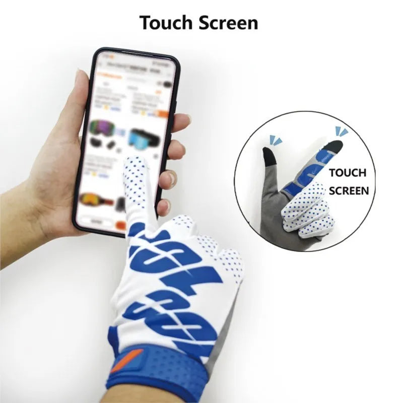 Motorcycle Gloves Touchscreen Anti-Slip Riding Gloves for Outdoor Sports