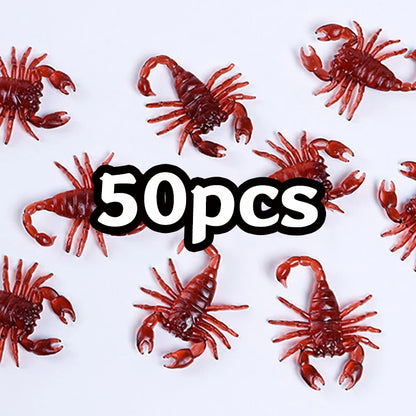 Fake Cockroach Toy 50PCS Realistic Halloween Prank Bugs