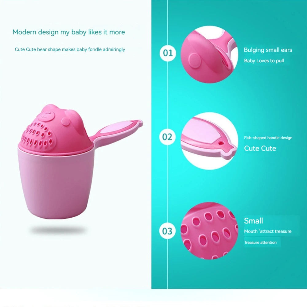 Baby Bath Cup, Toddler Shampoo Rinse Cup for Hair Washing