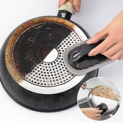 Emery Cleaning Sponge with Handle for Kitchen & Bathroom