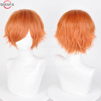 Short Cosplay Wig – 30cm Straight Heat Resistant Synthetic Hair