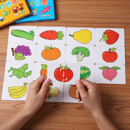 Montessori Matching Cards, Educational Puzzle Toy for Toddlers