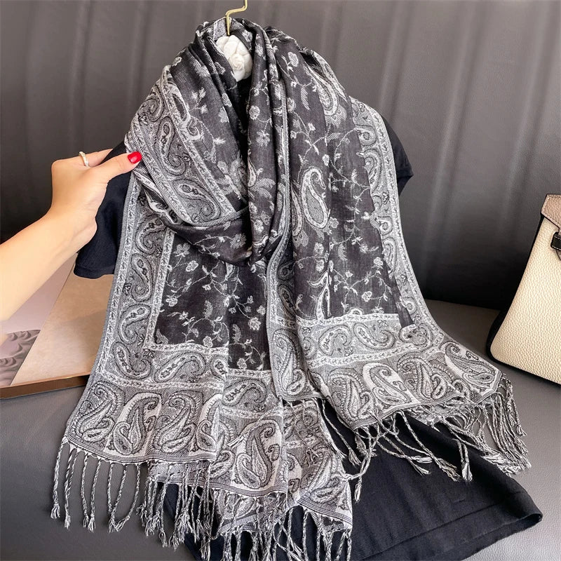 Women's Winter Scarf, Soft Pashmina Shawl Wrap
